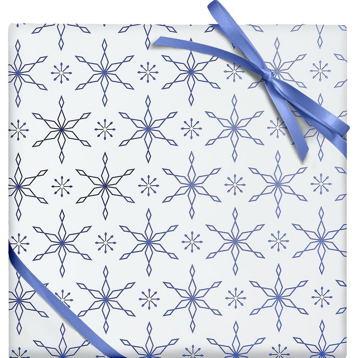 Blue Snowflakes Roll Wrap