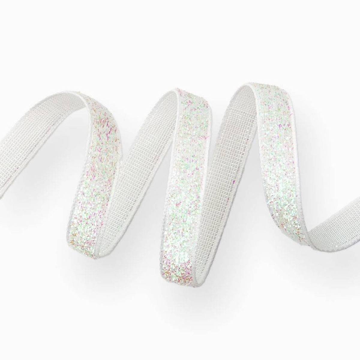 Iridescent Glitter Ribbon 3/8″ 10 YD