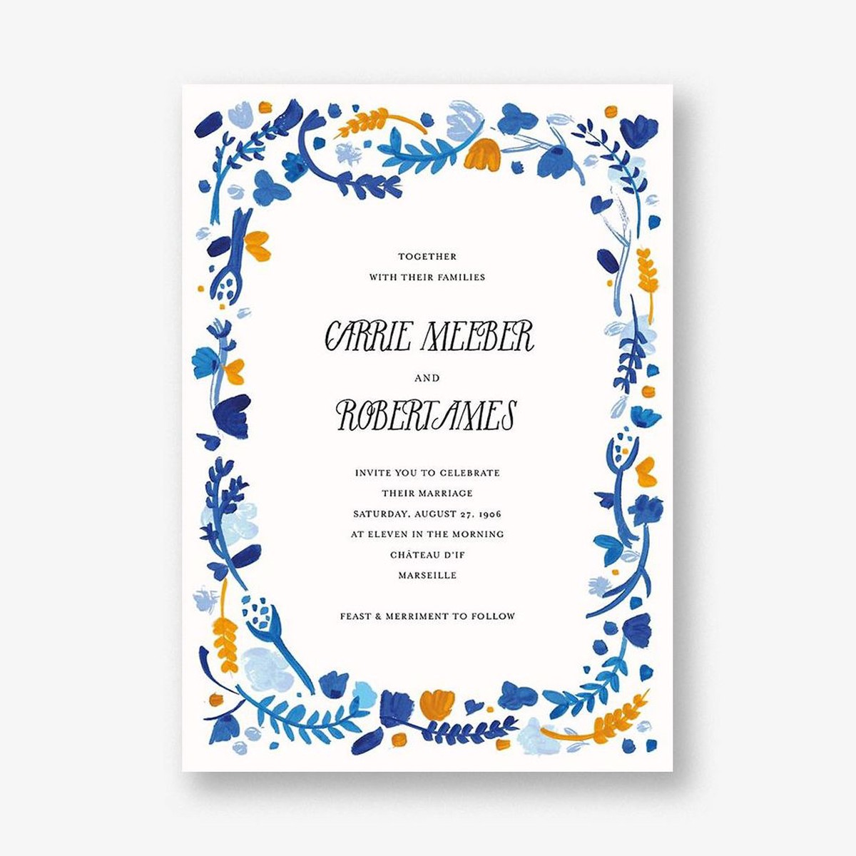 Miss Lila Wedding Invitation