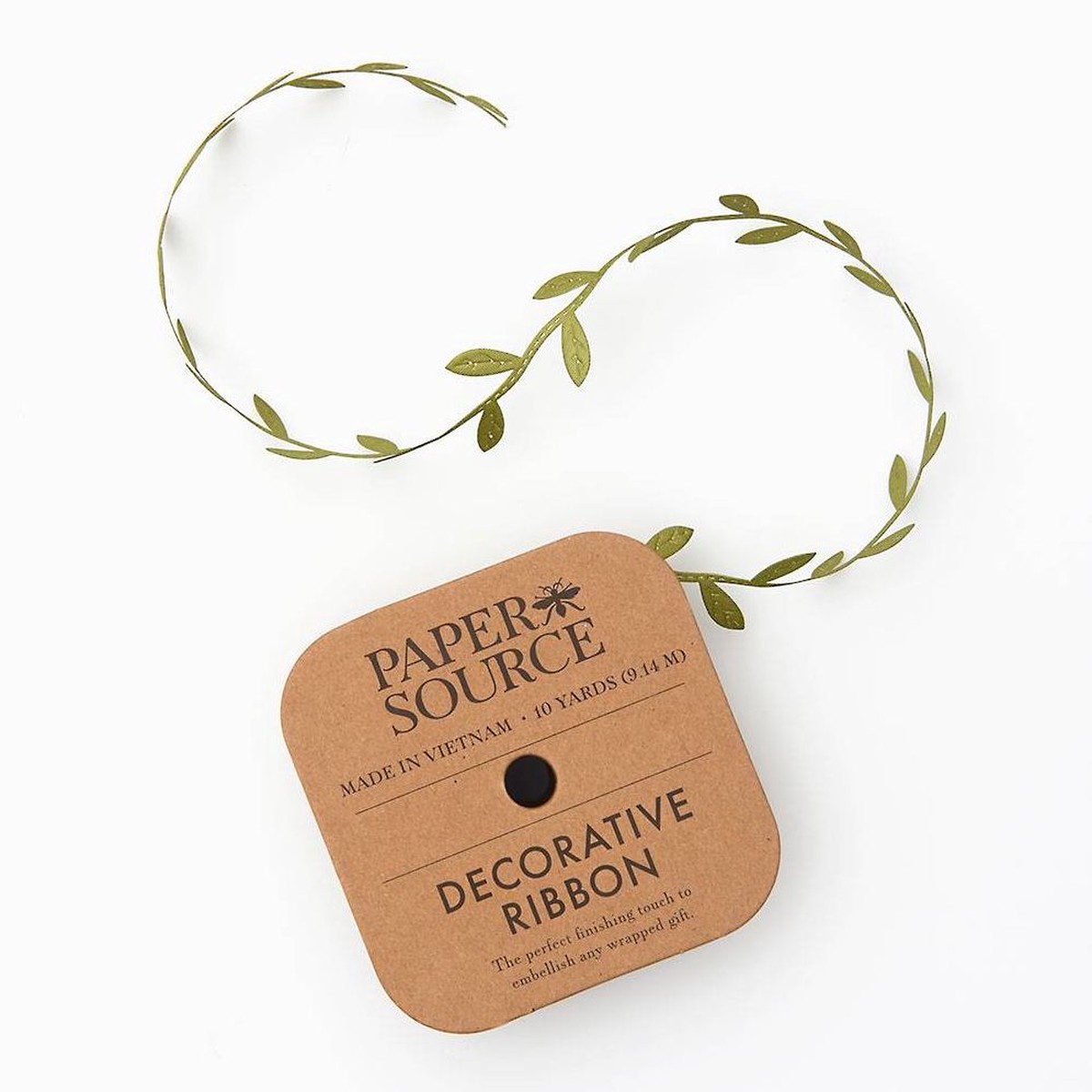 Olive Leaves Ribbon 1″ 10 YD