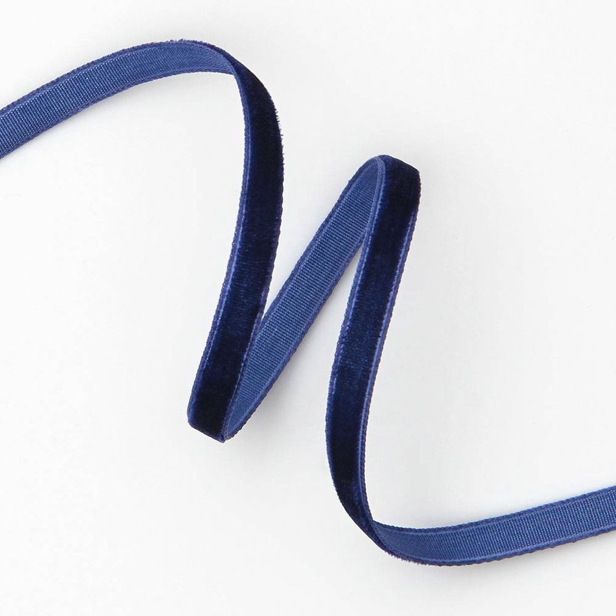 Dark Blue Velvet Ribbon 1/4″ 10 YD