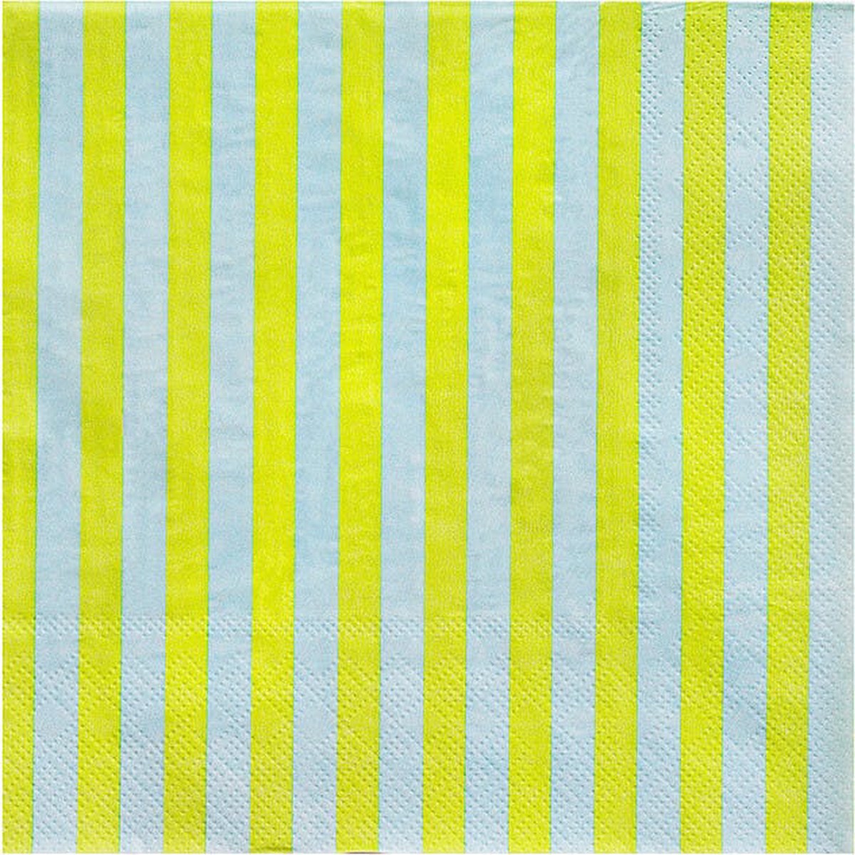 Spring Striped Lunch Napkins