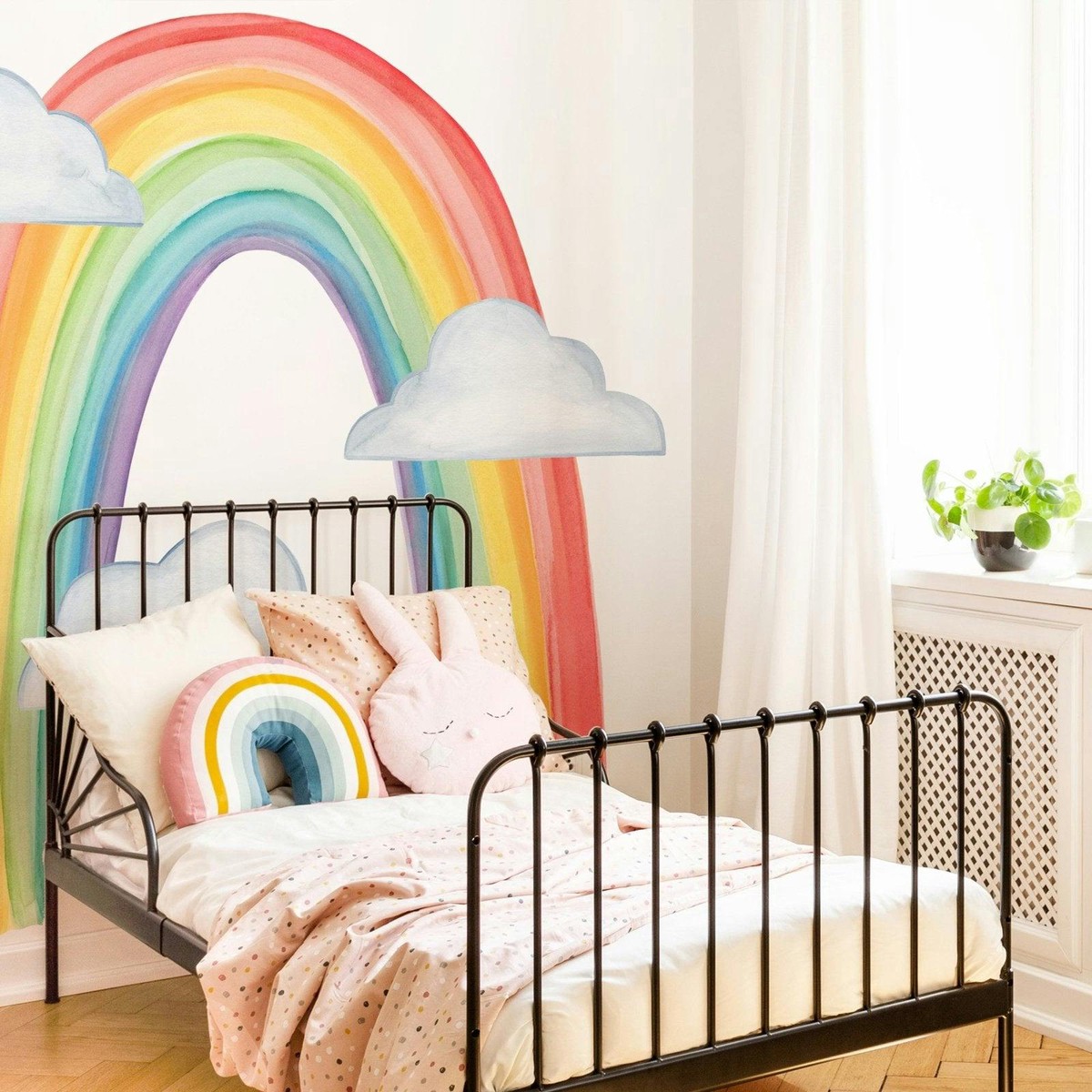 Watercolor Rainbow  Extra Large  Peel-and-Stick Wall Decals