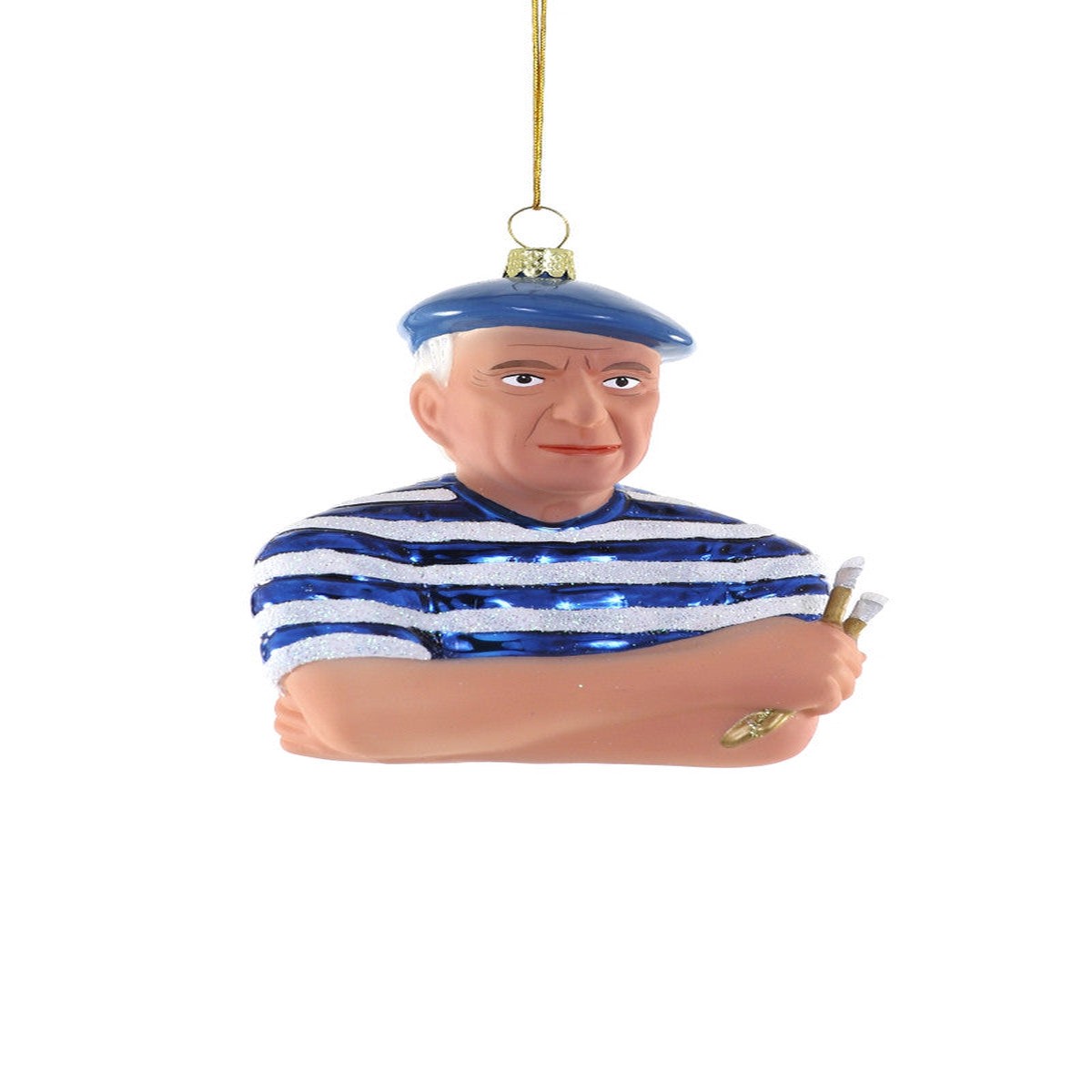 Blown Glass Ornament: Pablo Picasso