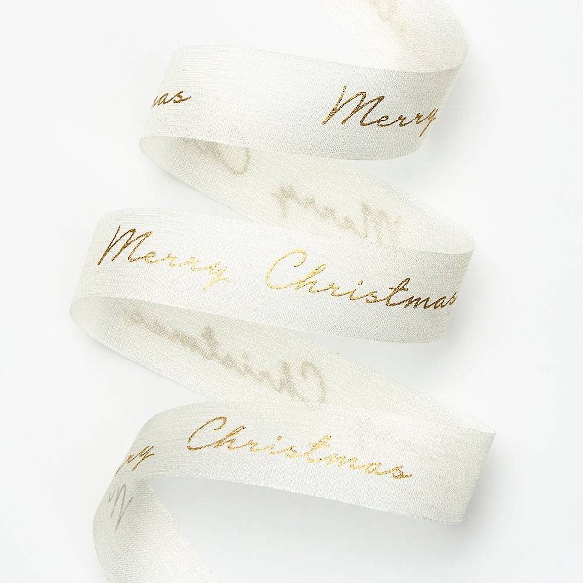Merry Christmas Ribbon 1″ 5YD