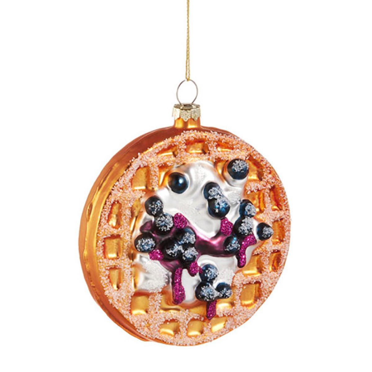 Berry Waffle Glass Ornament