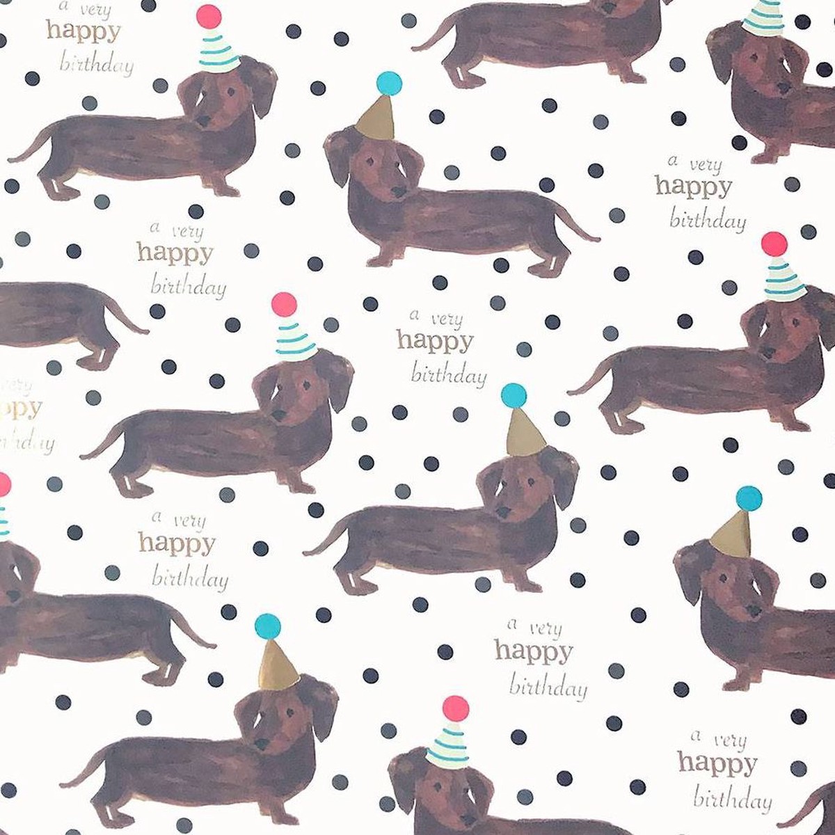 Birthday Dogs Flat Wrap