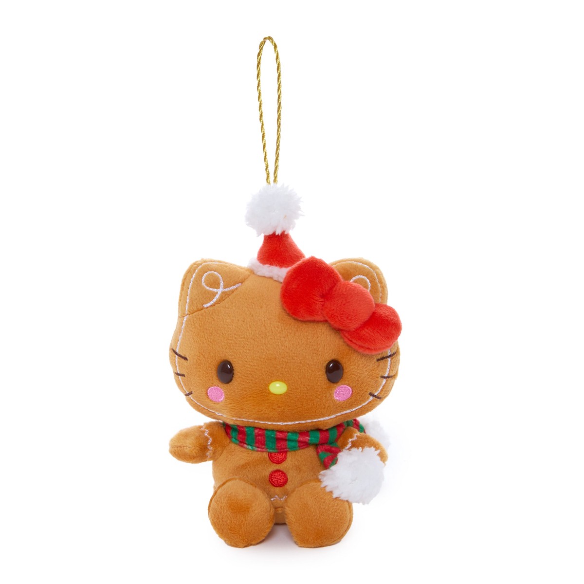 Hello Kitty Plush Ornament (Holiday Gingerbread Friends)