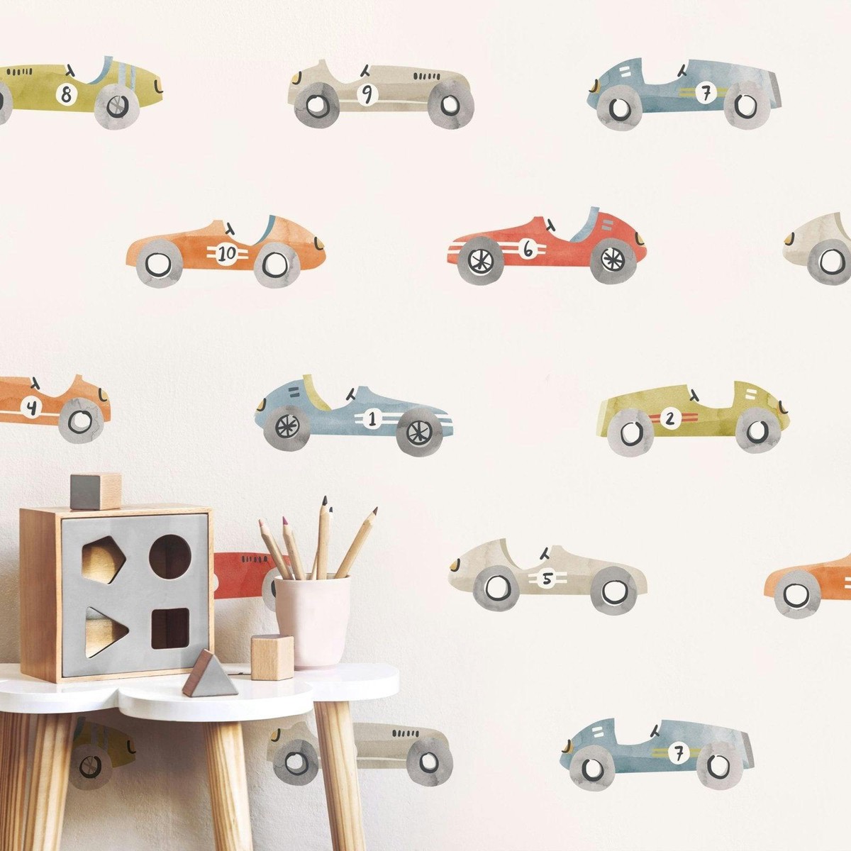 Hot Rods  Peel-and-Stick Wall Decals