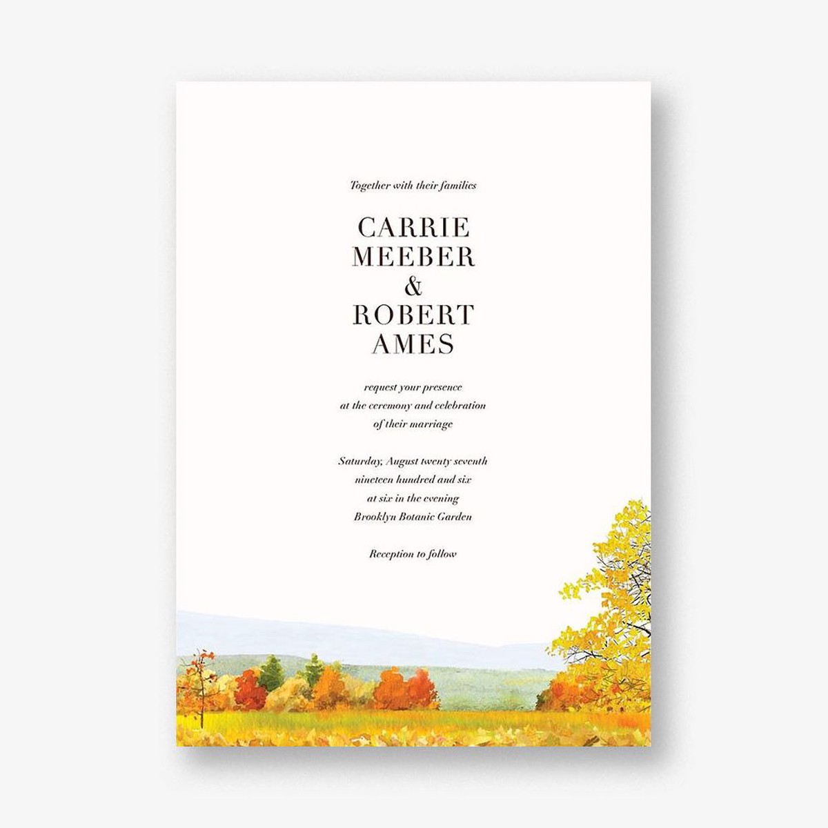 Buckhannon Wedding Invitation
