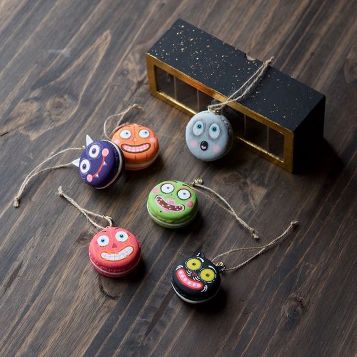 Halloween Macaron Ornaments