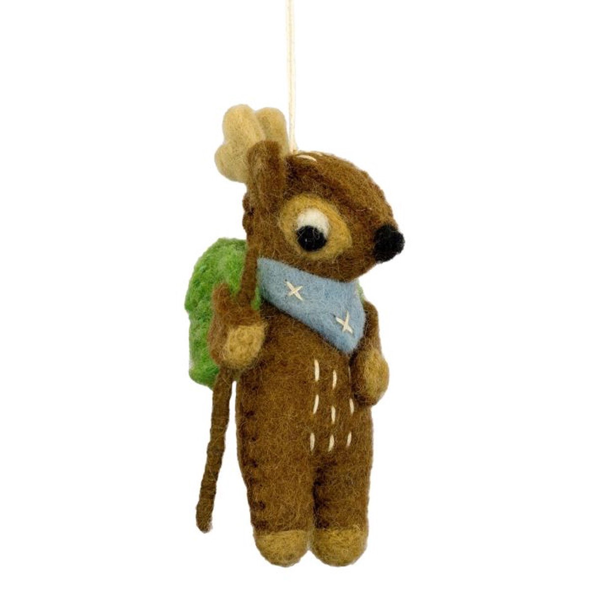 Handmade Wool Ornament: Camp Fawn