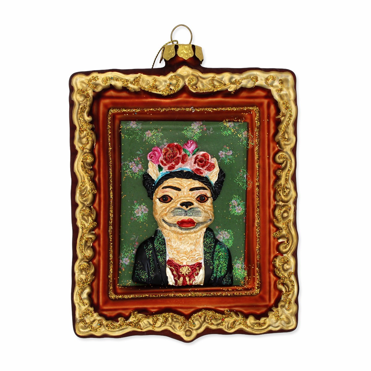 Kahlo Dog Art Ornament