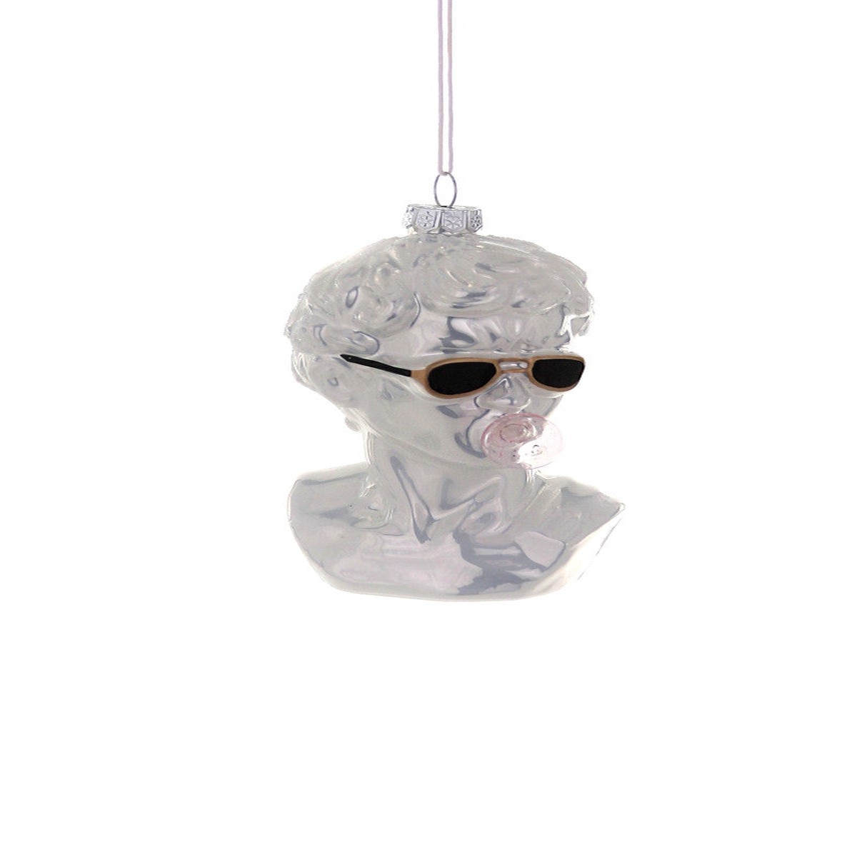 Blown Glass Ornament: Bust of David