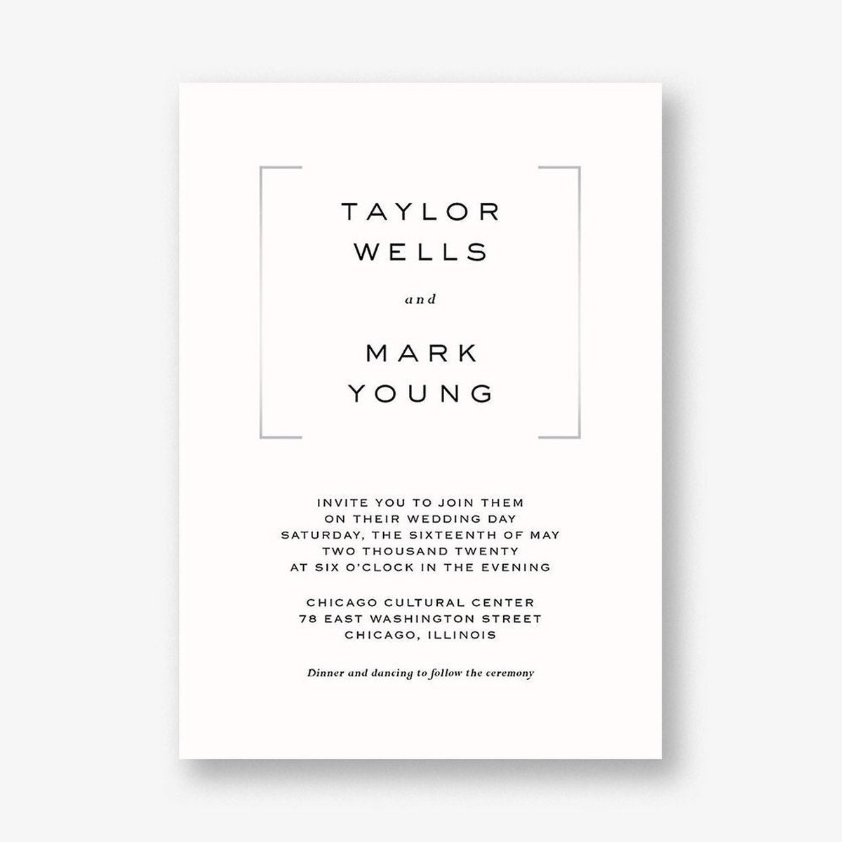 Duo Wedding Invitation
