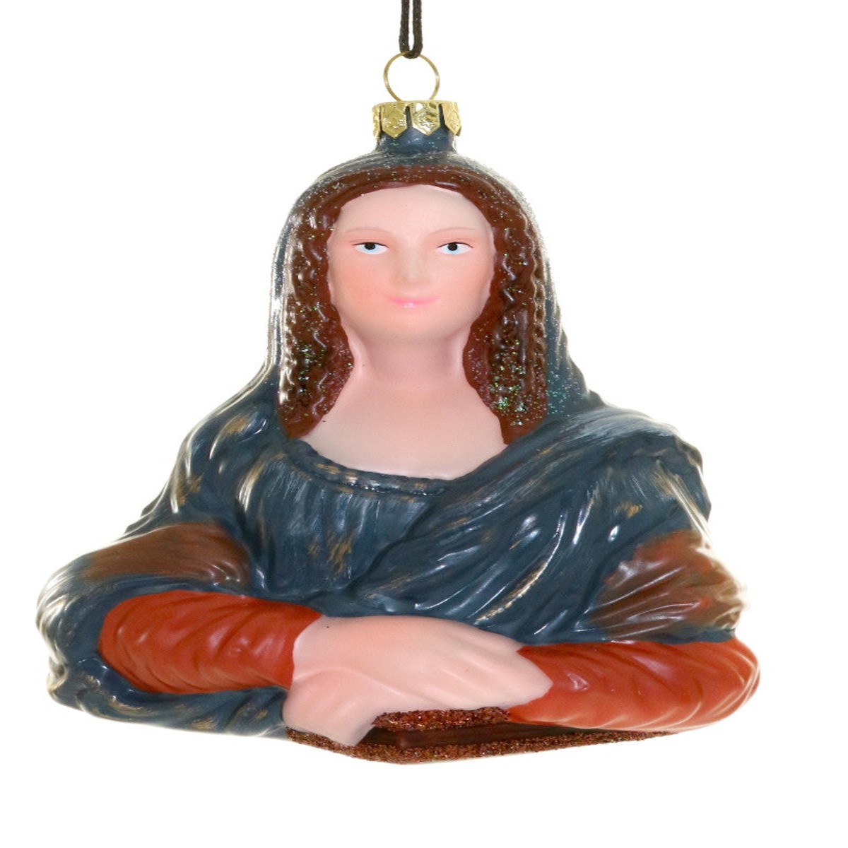Glass Ornament: Mona Lisa Bust