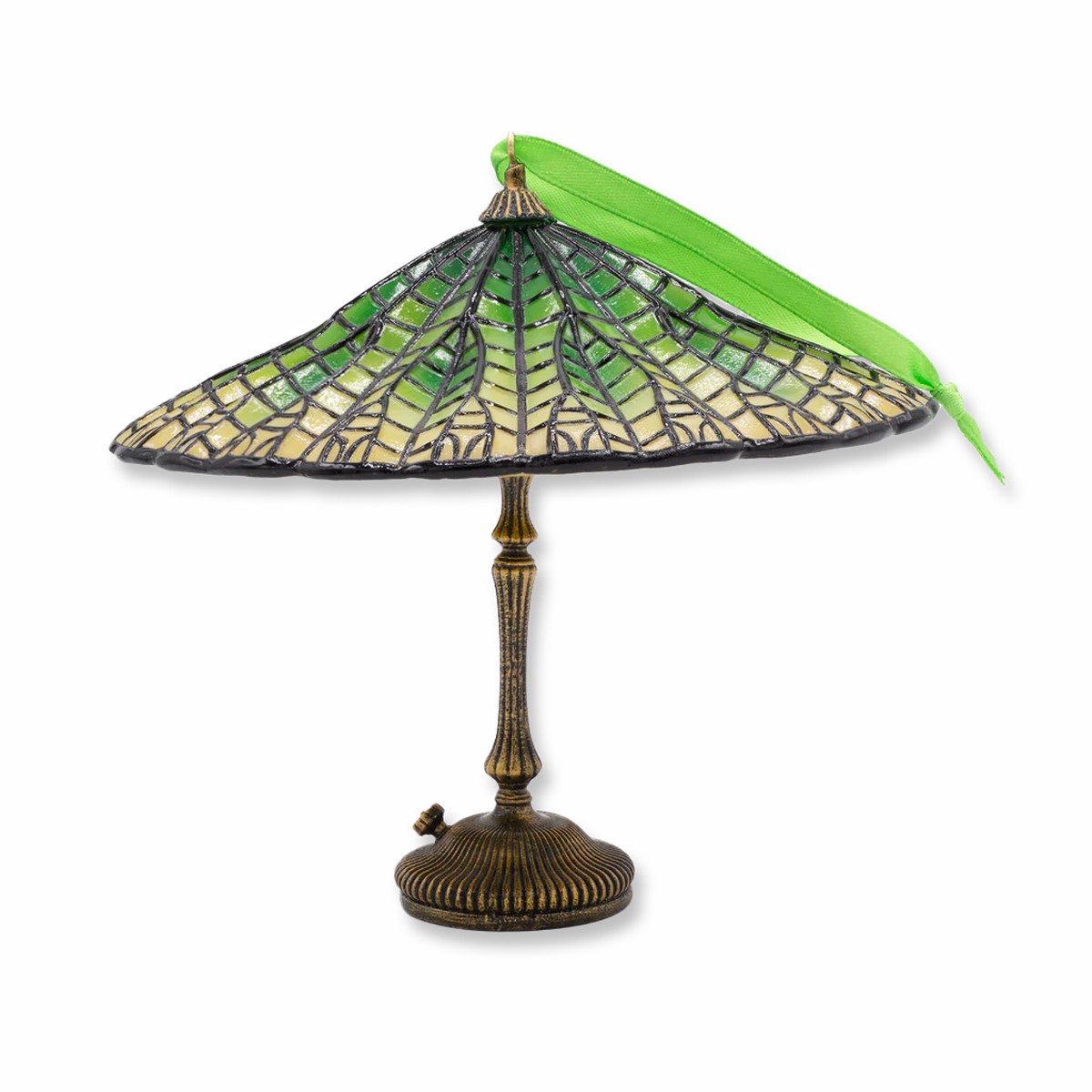 Miniature Tiffany Lamp Ornament: Lotus Pagoda