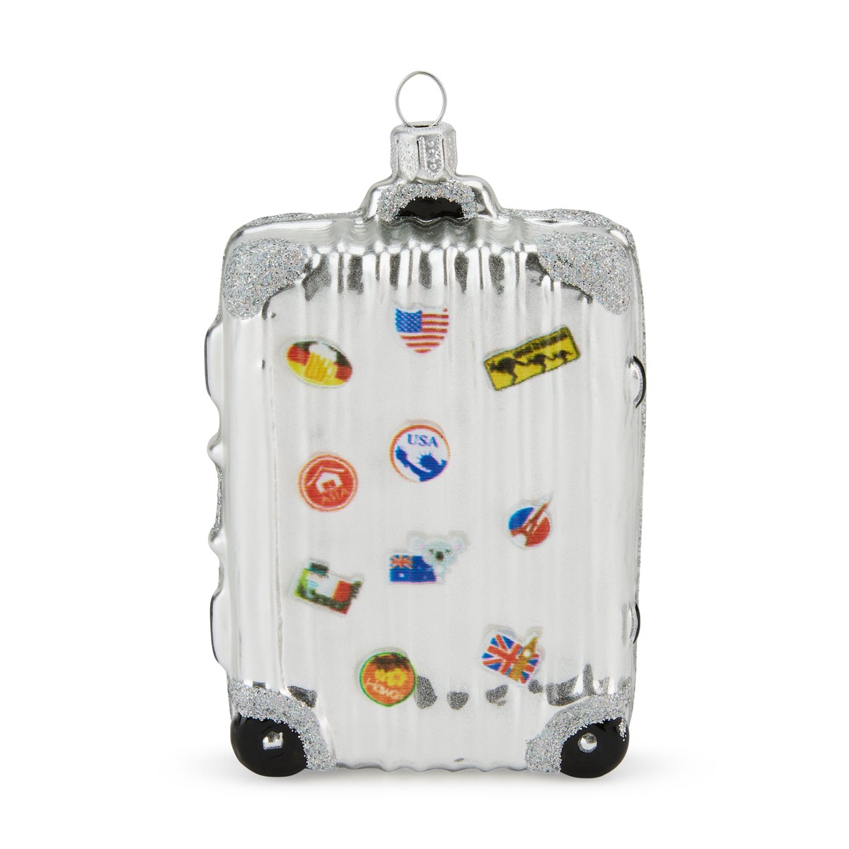 NYC Glass Holiday Ornament – Suitcase