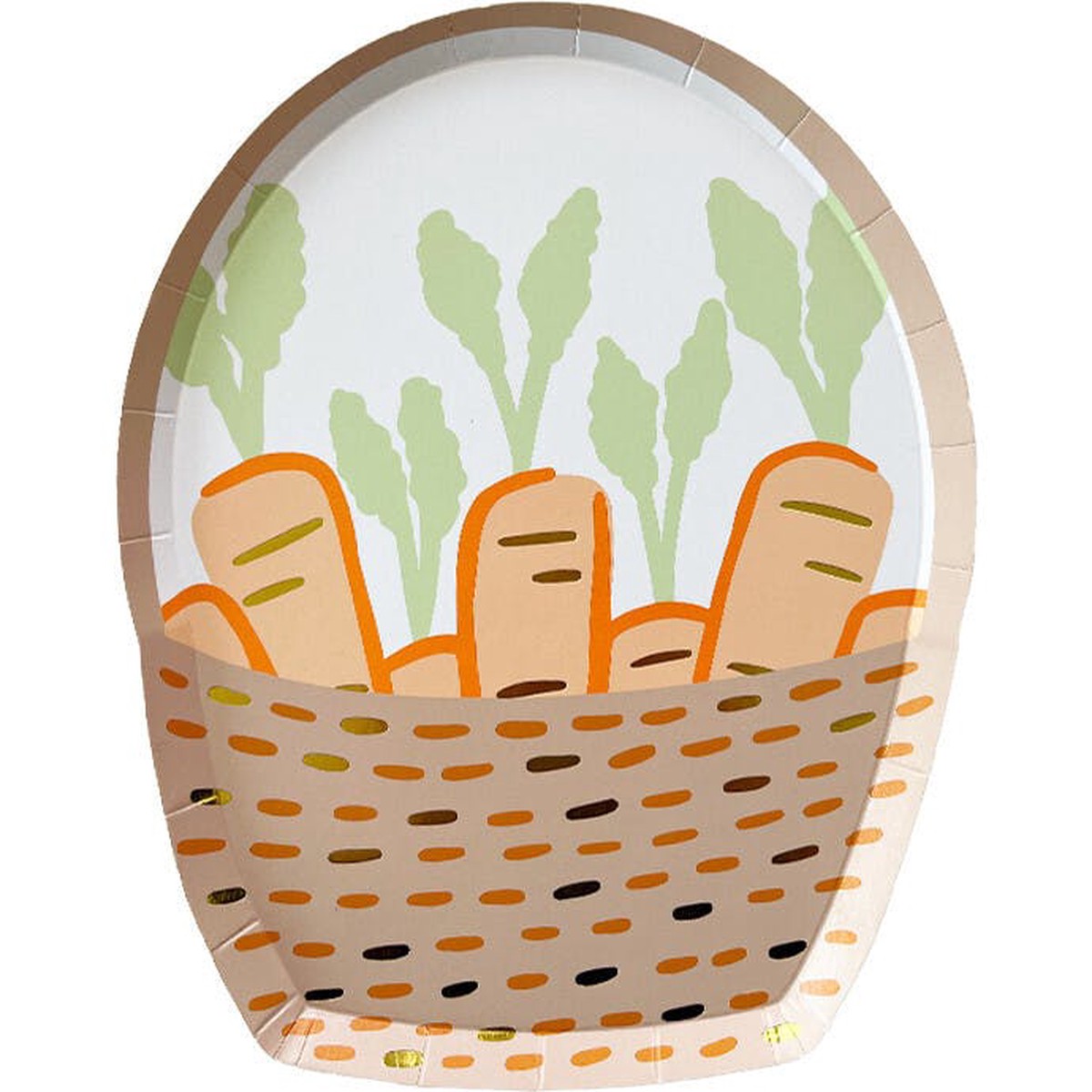 Springtime Garden Carrots Basket Small Plates