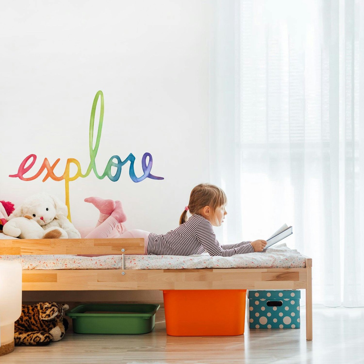 Watercolor Words  Explore  Peel-and-Stick Wall Decals