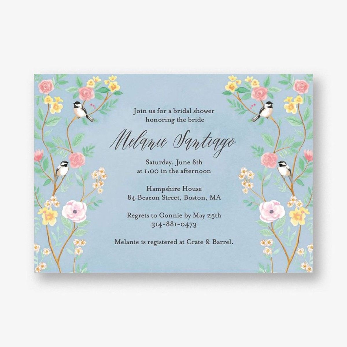 Chinoiserie Bridal Shower Invitation
