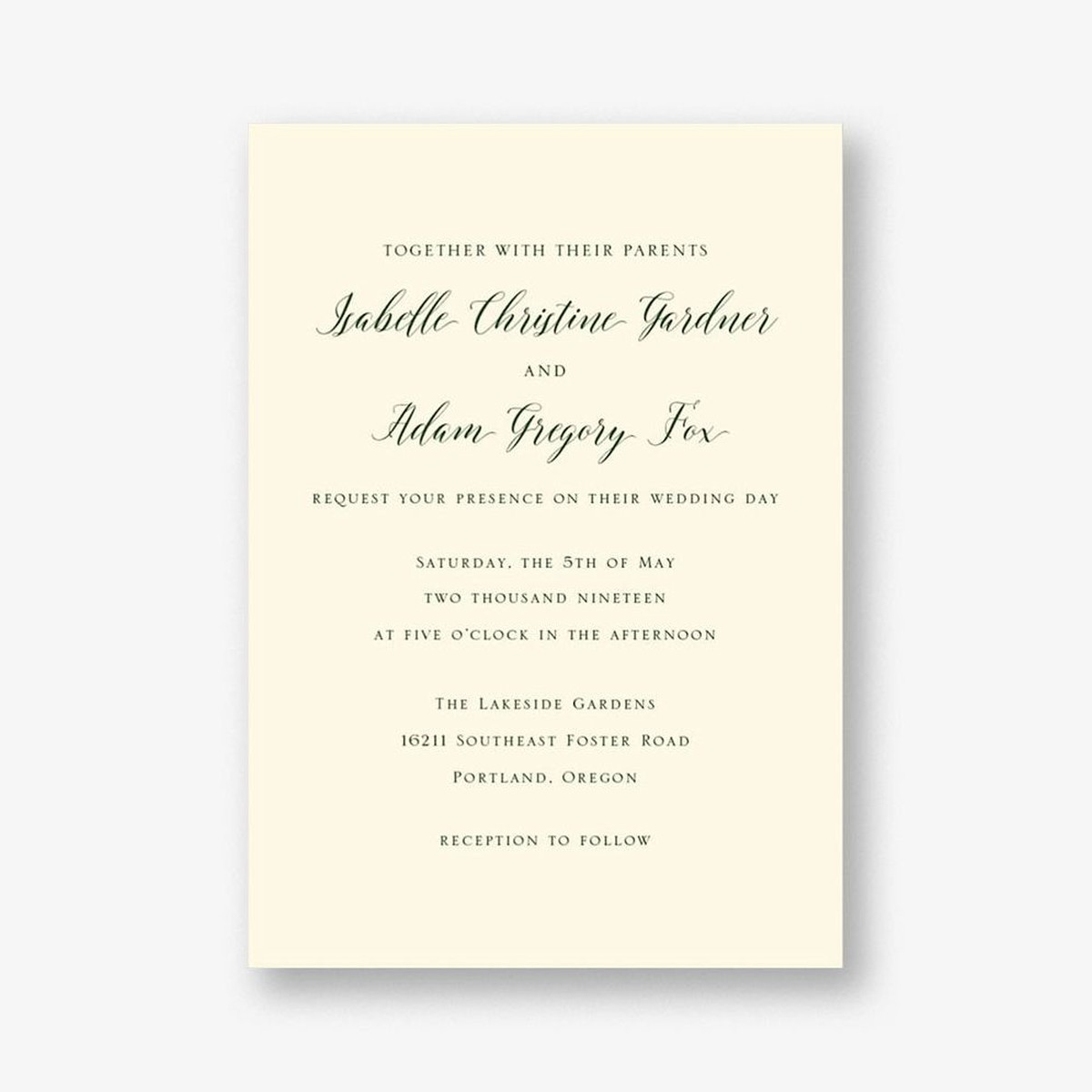Classical Wedding Invitation