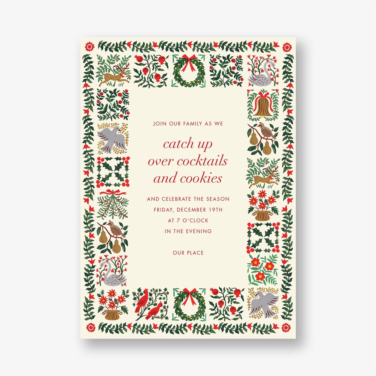Christmastide Holiday Party Invitation