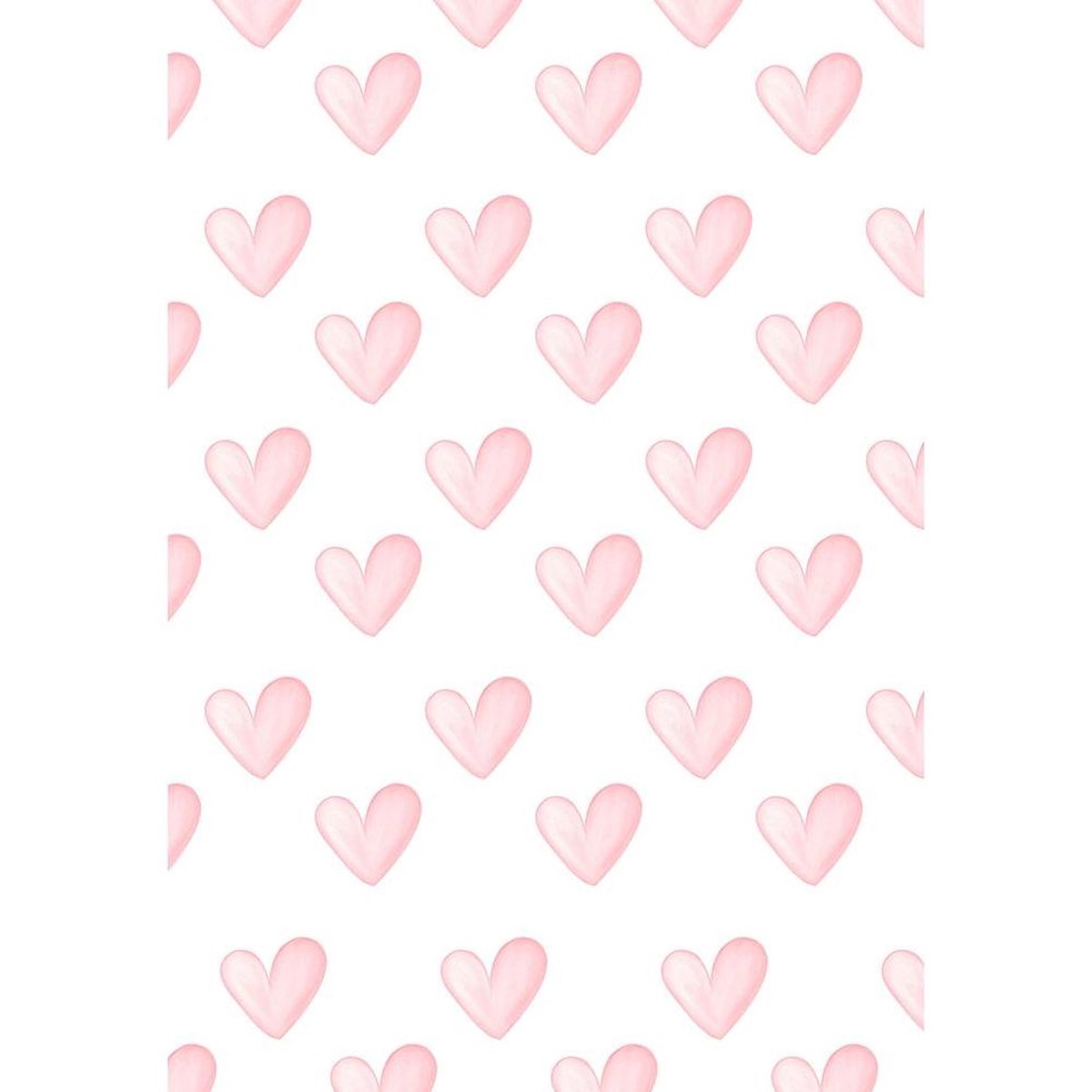 Painted Pink Hearts Flat Wrap