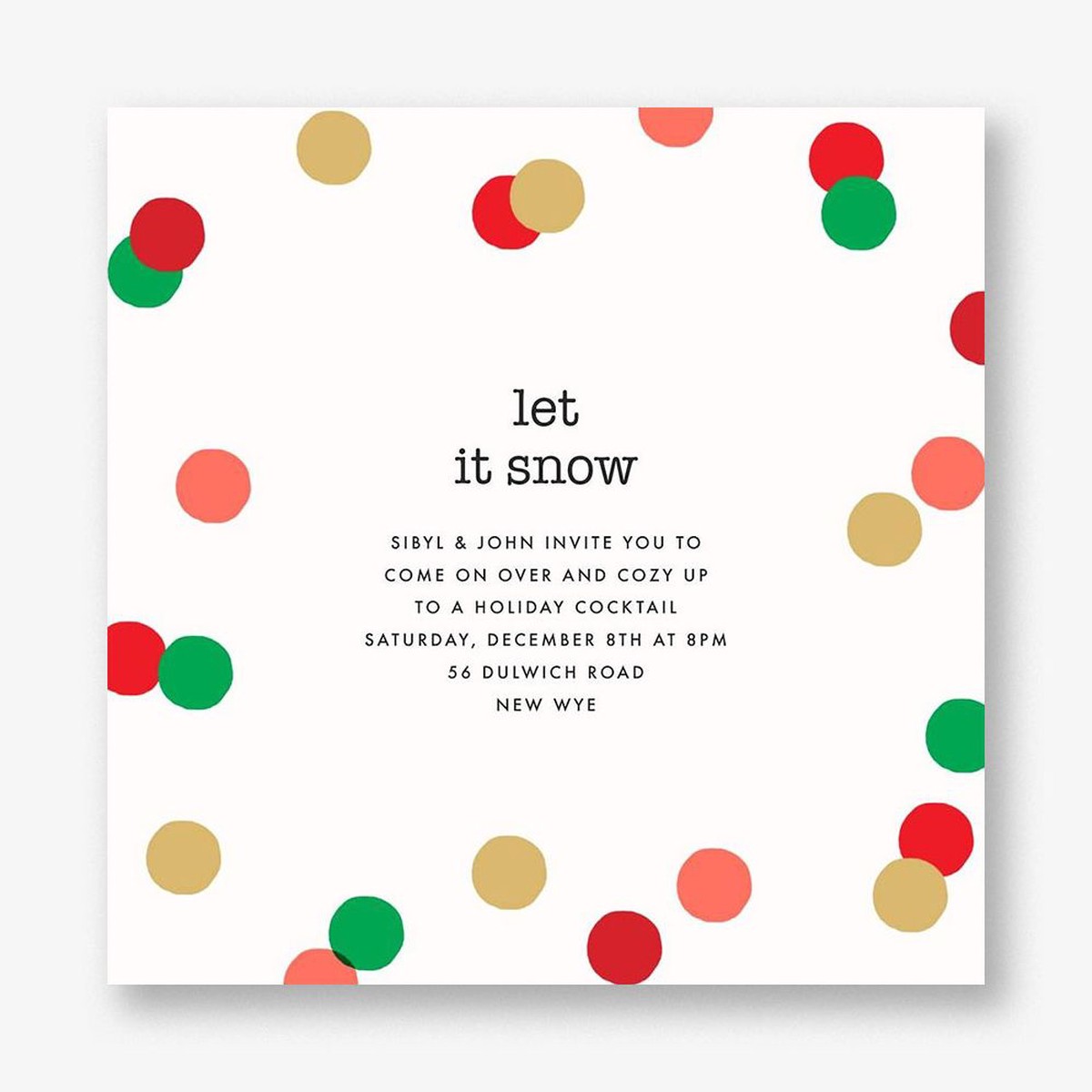 Carnaby Holiday Party Invitation
