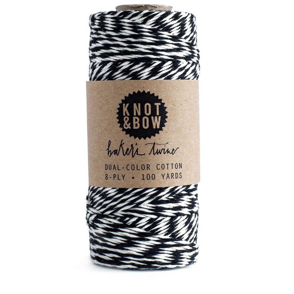 Natural/Black Cotton Baker’s Twine, 100 yds.