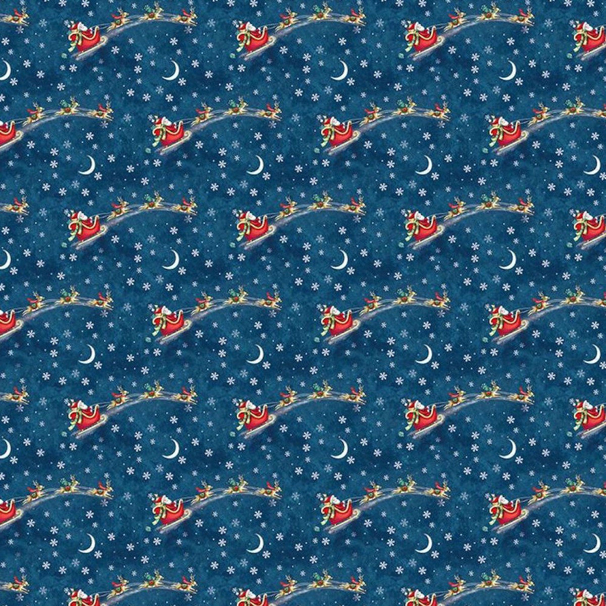Santa Sleigh Flat Wrap