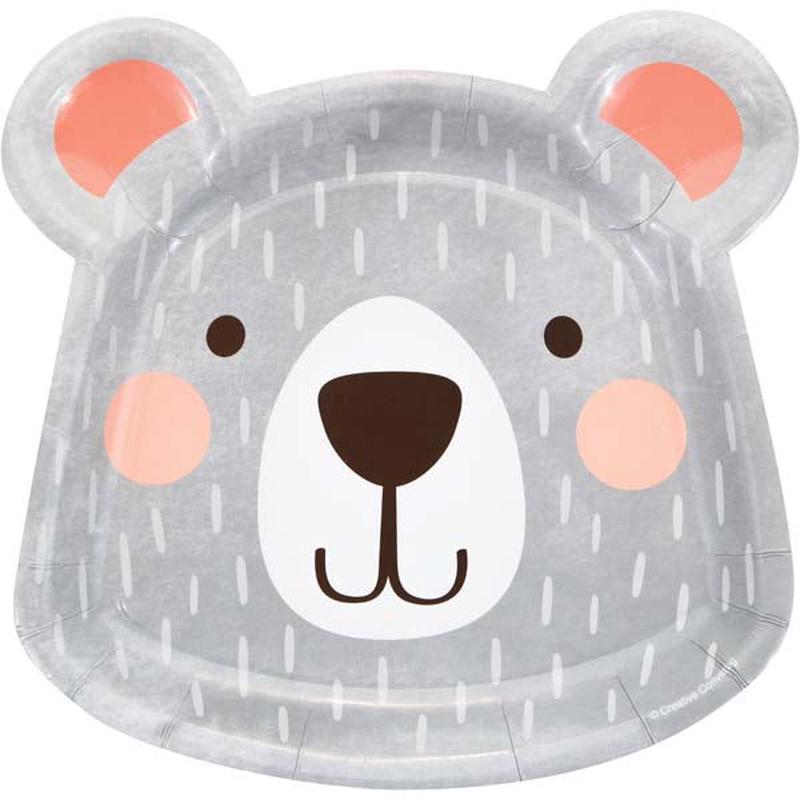 Bear Party Shaped Plates