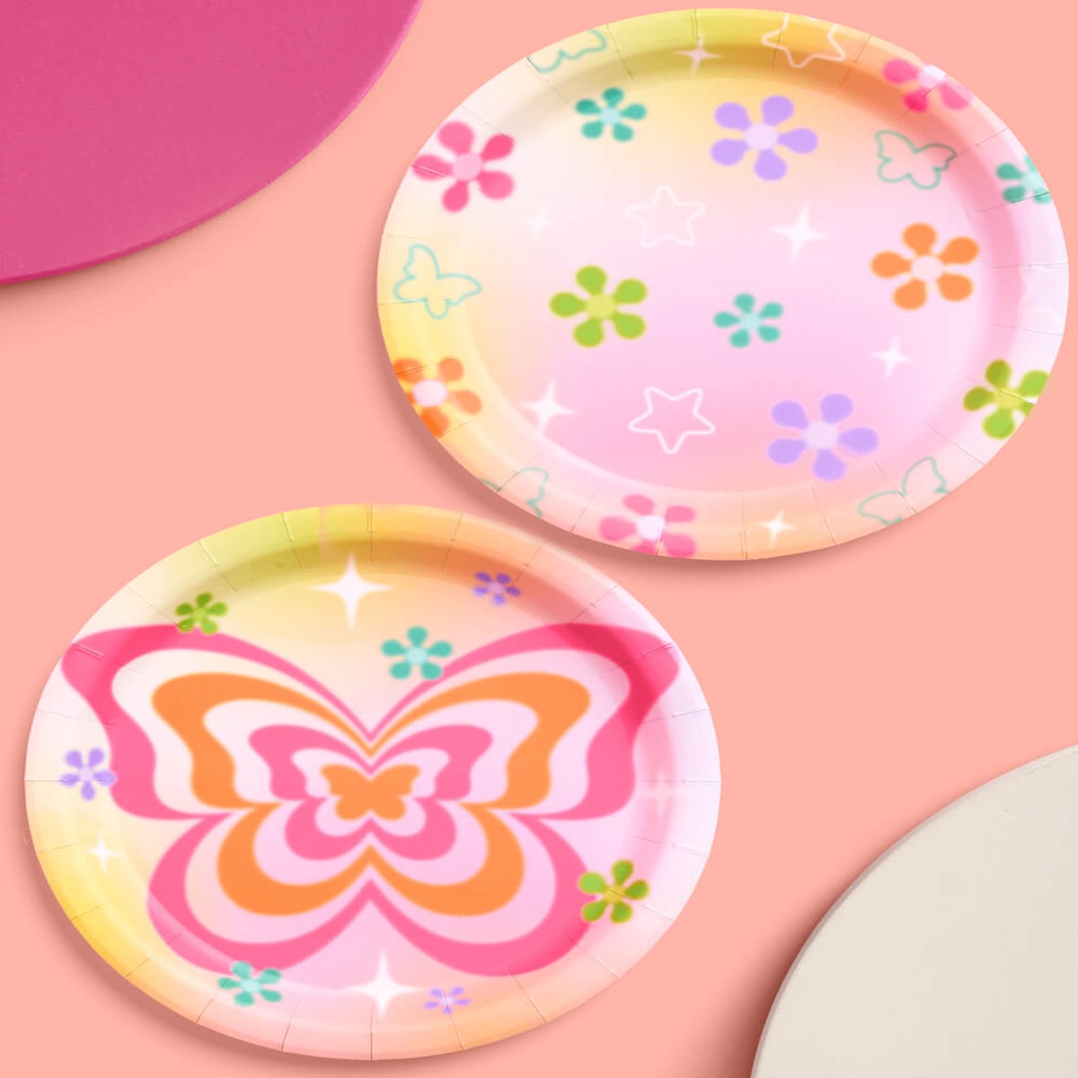 Butterfly Dream Plates - 24 paper plates