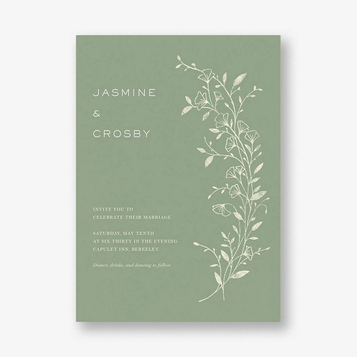 Cornelia Green Wedding Invitation