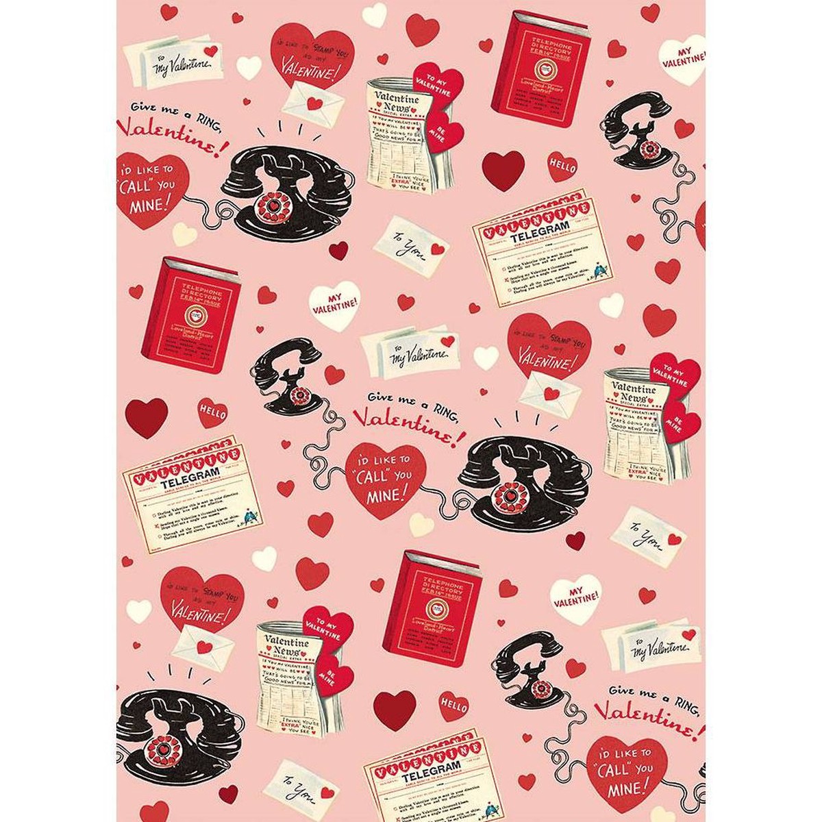 Valentine Message Flat Wrap