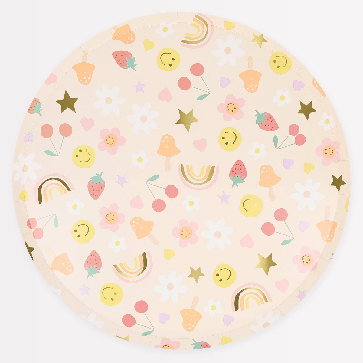 "All Smiles" Happy Icons Dinner Plates by Meri Meri