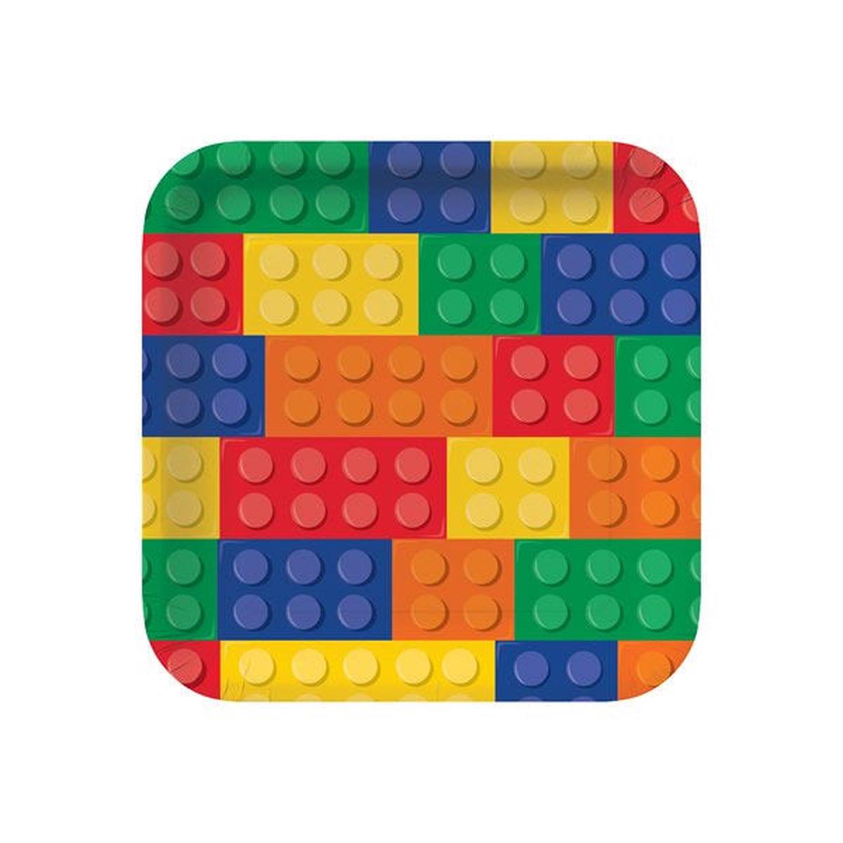 Block Party Square Dinner Paper Plates