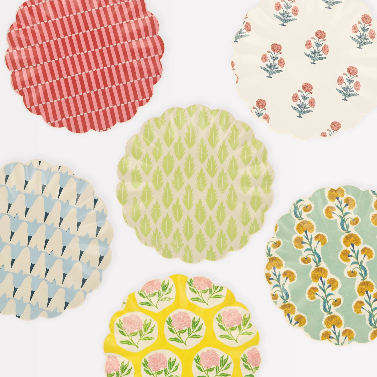 "Bloom Where You're Plated" Reusable Floral Small Plates by Meri Meri