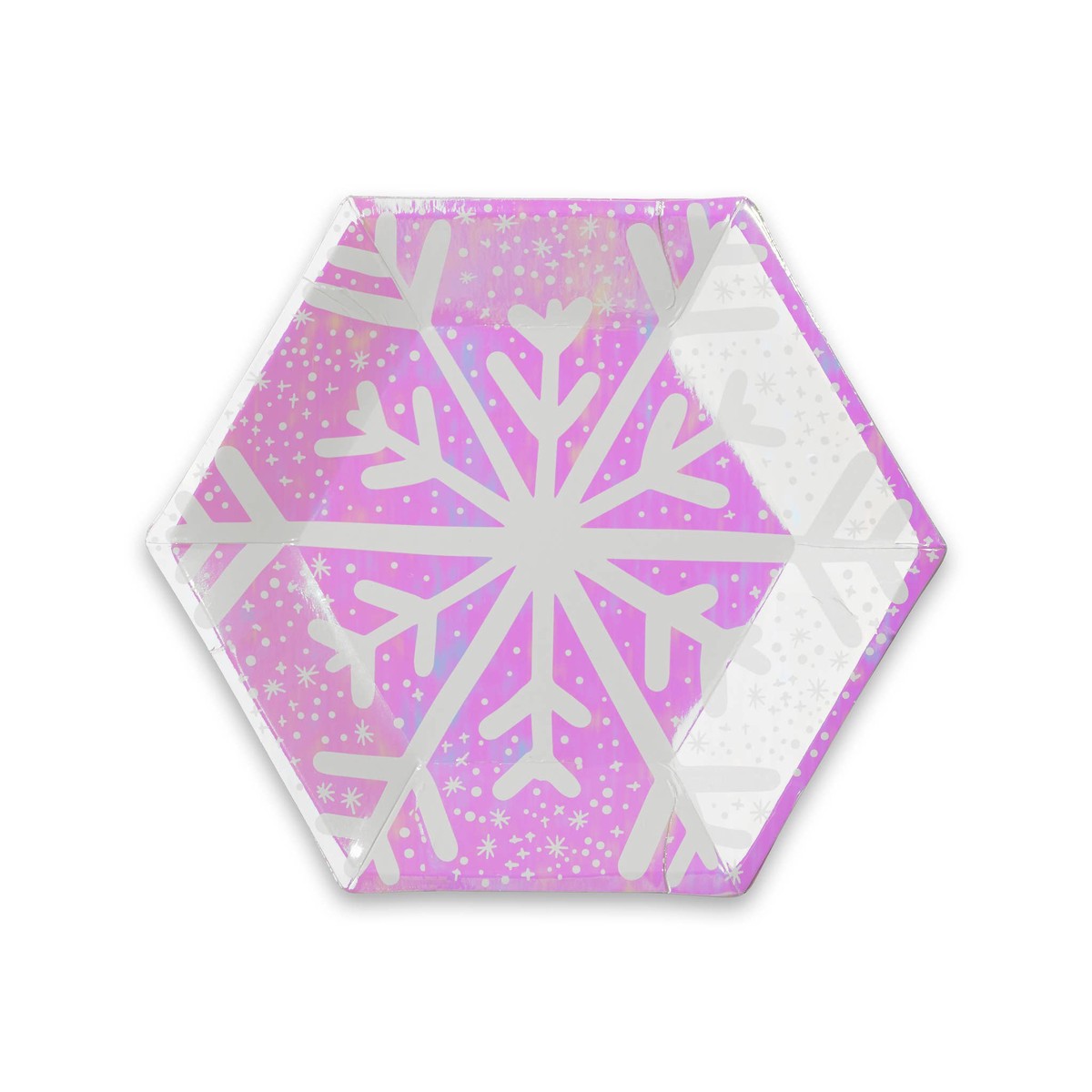 "Frosted Mini" Snowflake Small Plates 8-Pack by Jollity & Co