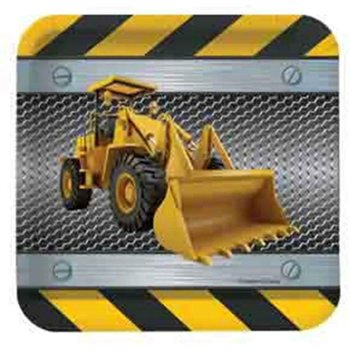 Construction Zone Plate (L) 8ct