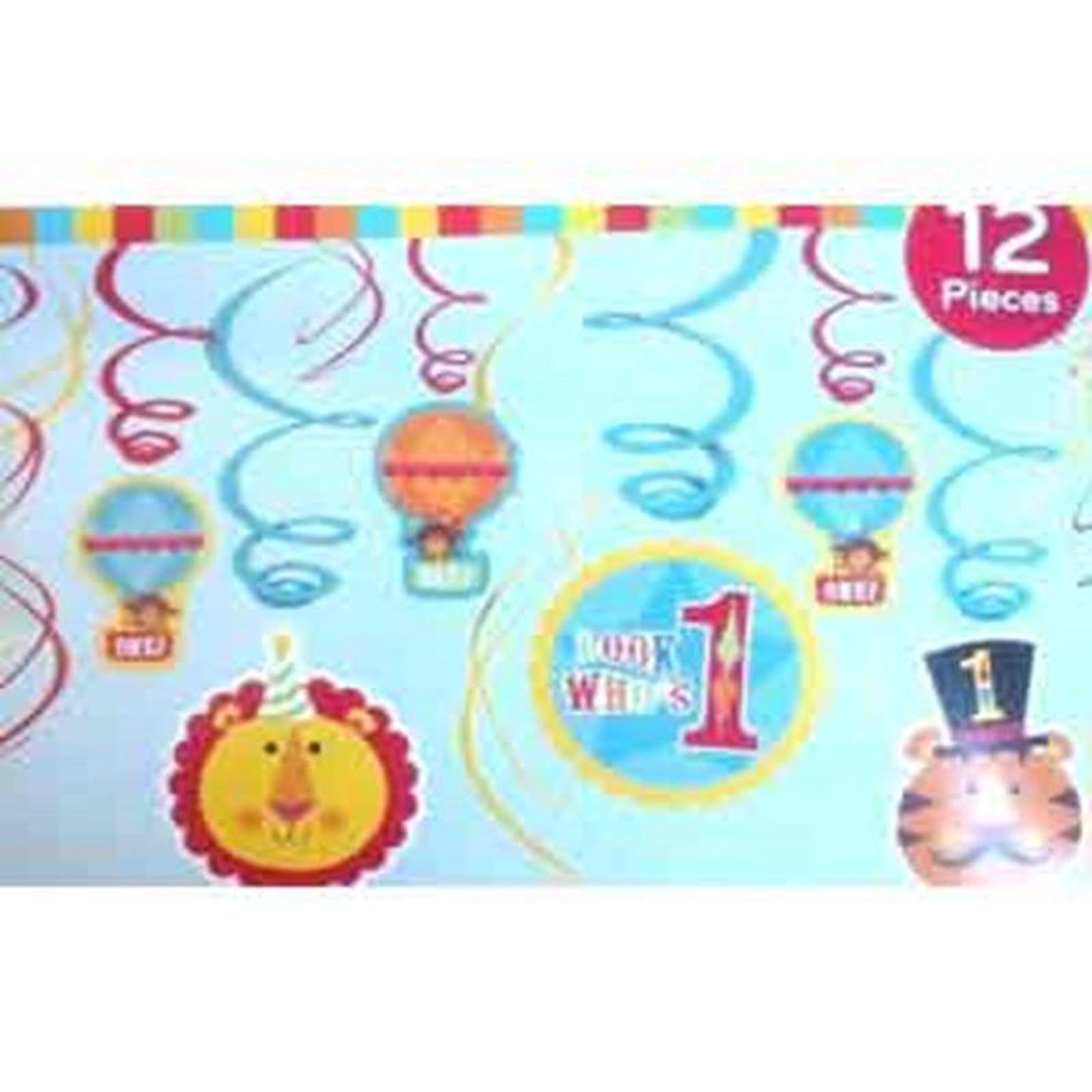 Fisher Price 1st Birthday Swirl Deco
