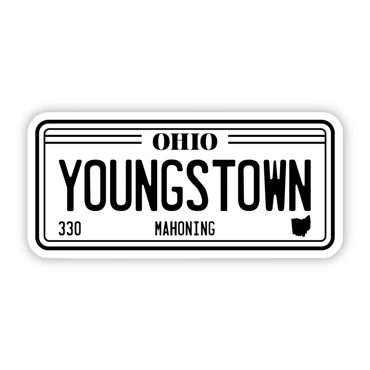 Youngstown, Ohio License Plate Sticker