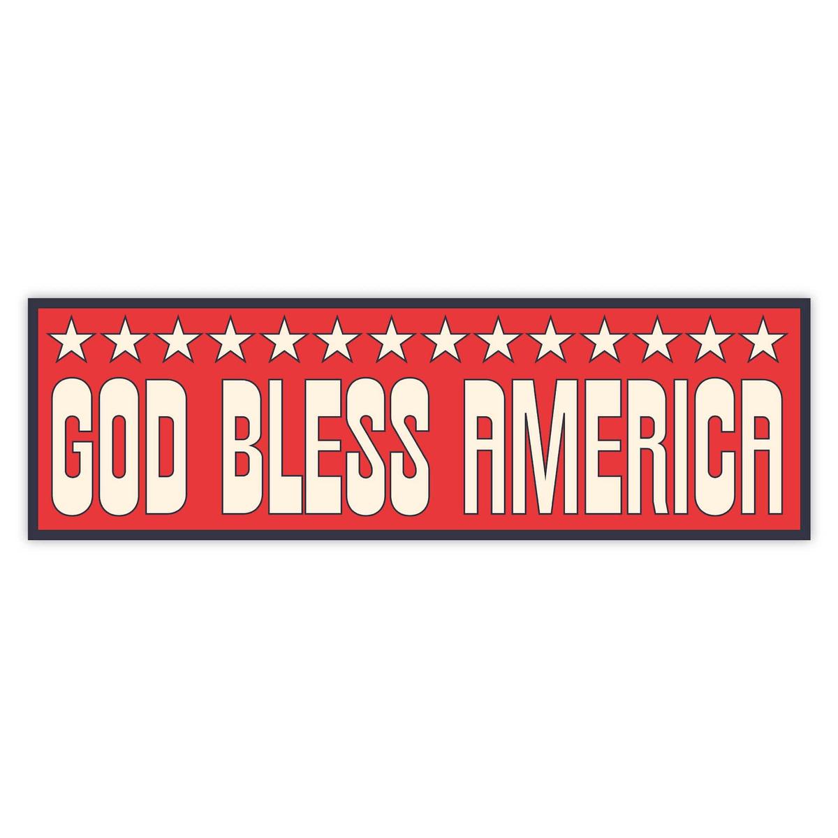 "God Bless America" USA Bumper Sticker