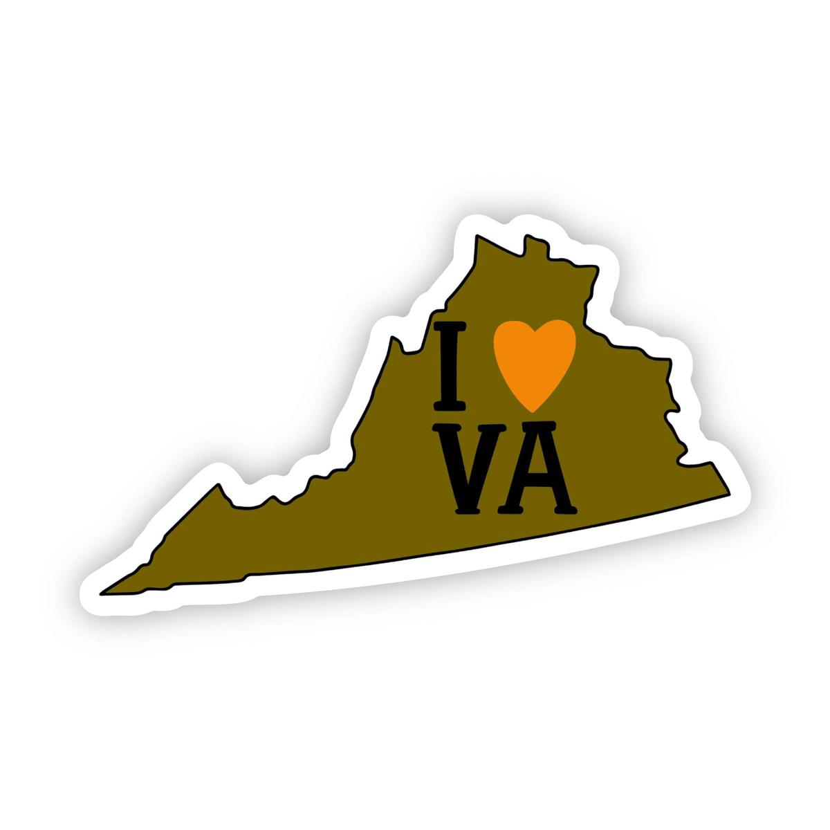 "I Love Virginia" Sticker