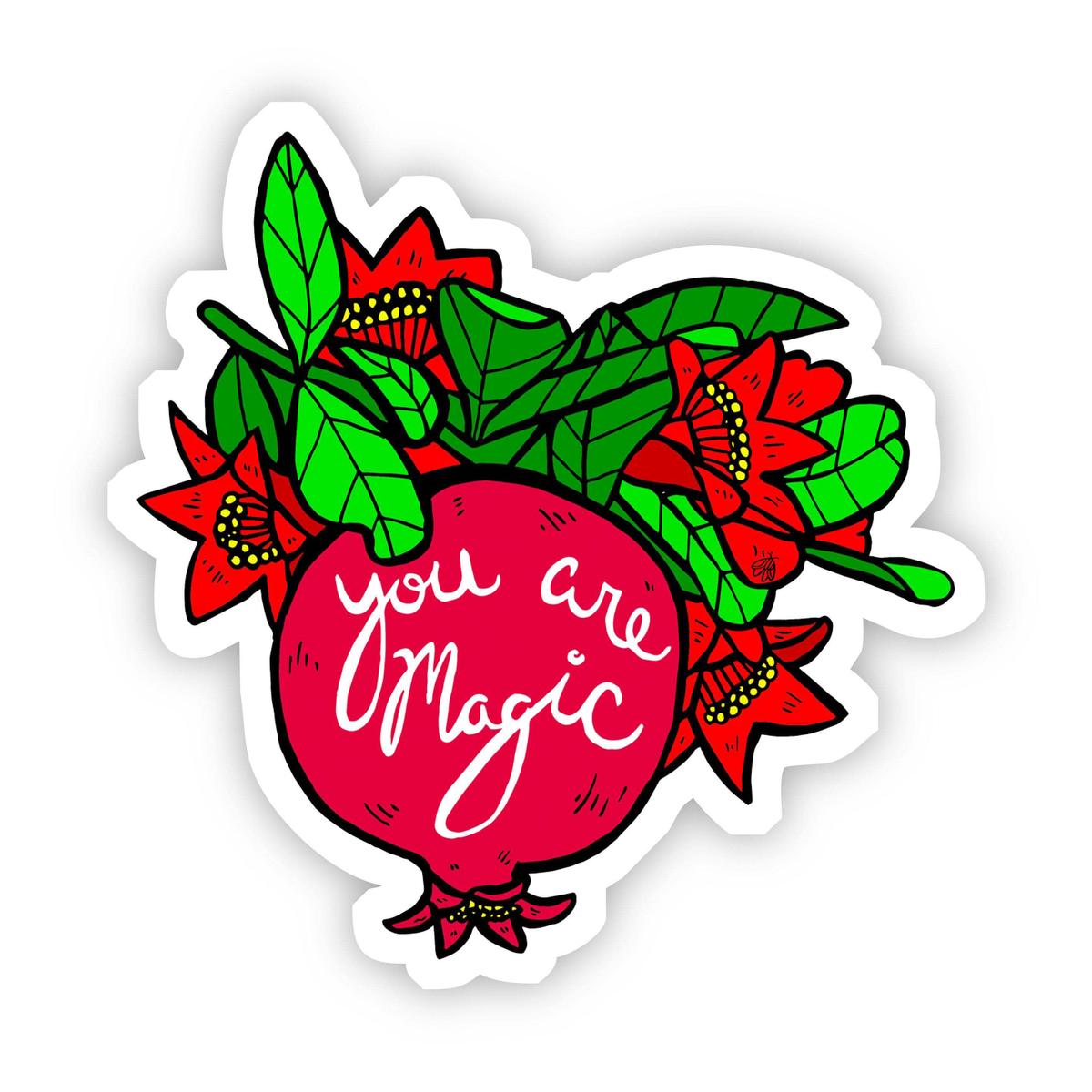 You Are Magic Floral Sticker