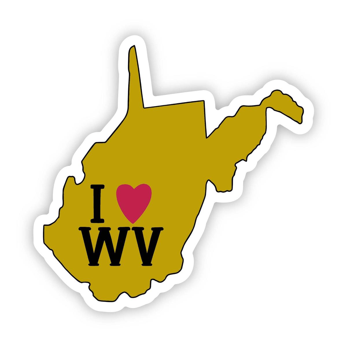 "I Love West Virginia" Sticker