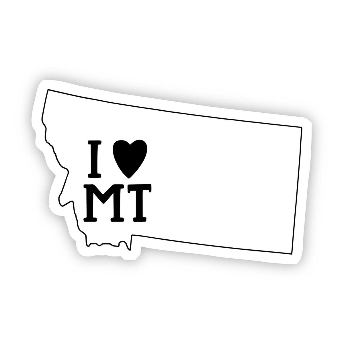 I Love Montana Sticker