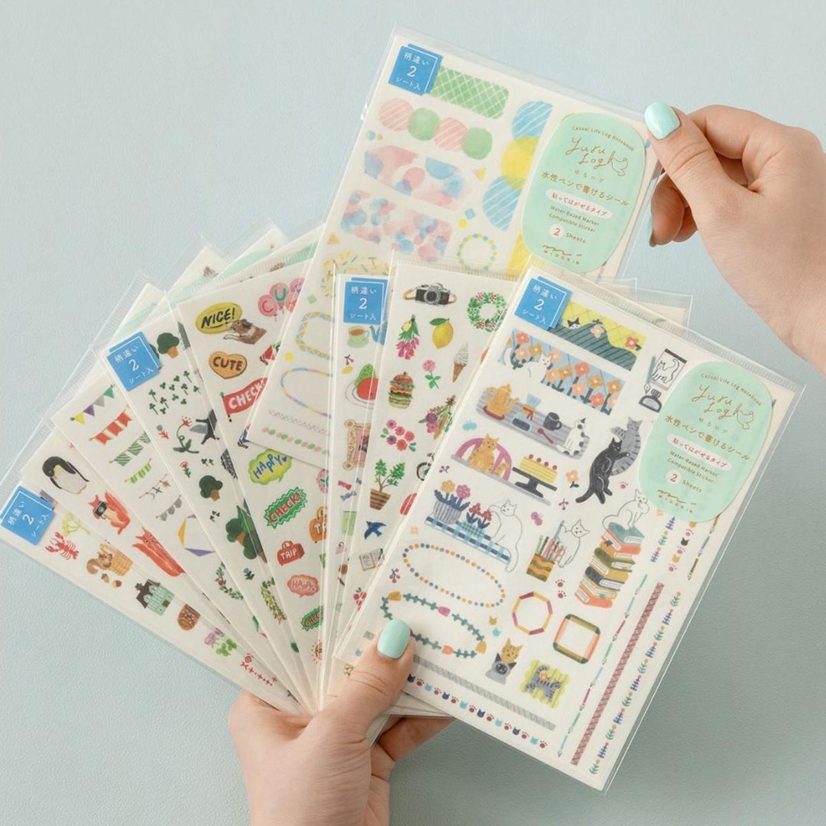Yuru Log Sticker Sheets x2
