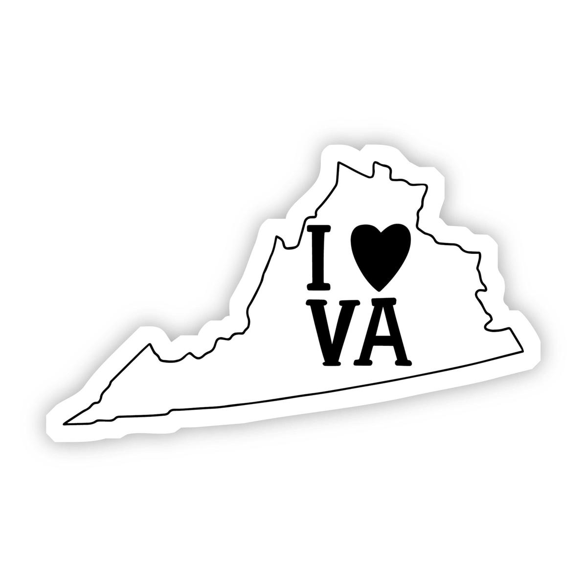 I Love Virginia Sticker